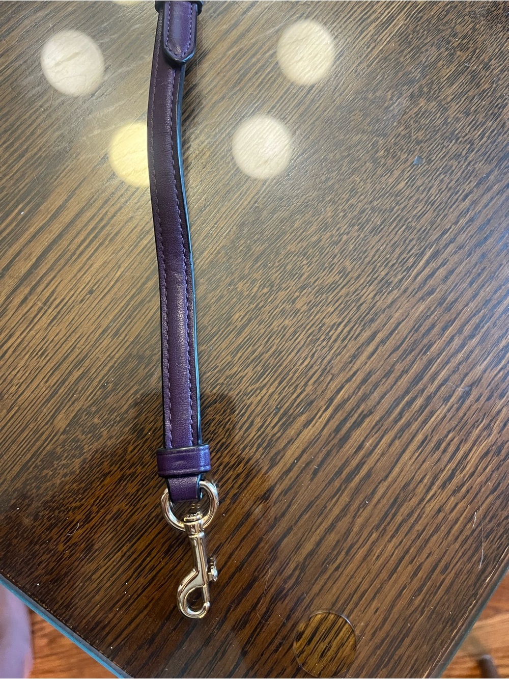 COACH Leather Crossbody/Shoulder Purse Strap in Plum - Picture 2 of 14